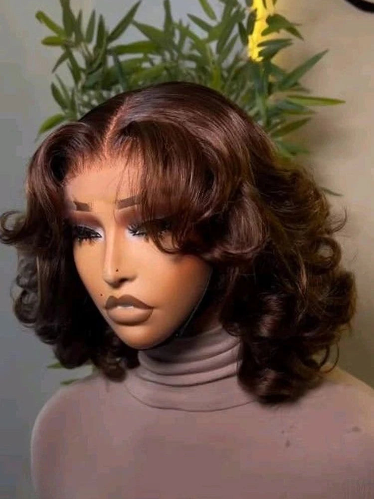 Brazilian Body Wave Bob Wig — Pre-Plucked, 13x4 Lace Front