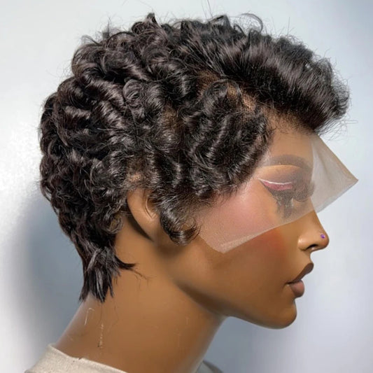 Chocolate Brown Deep Wave Bob Wig — 13x4 Lace Front