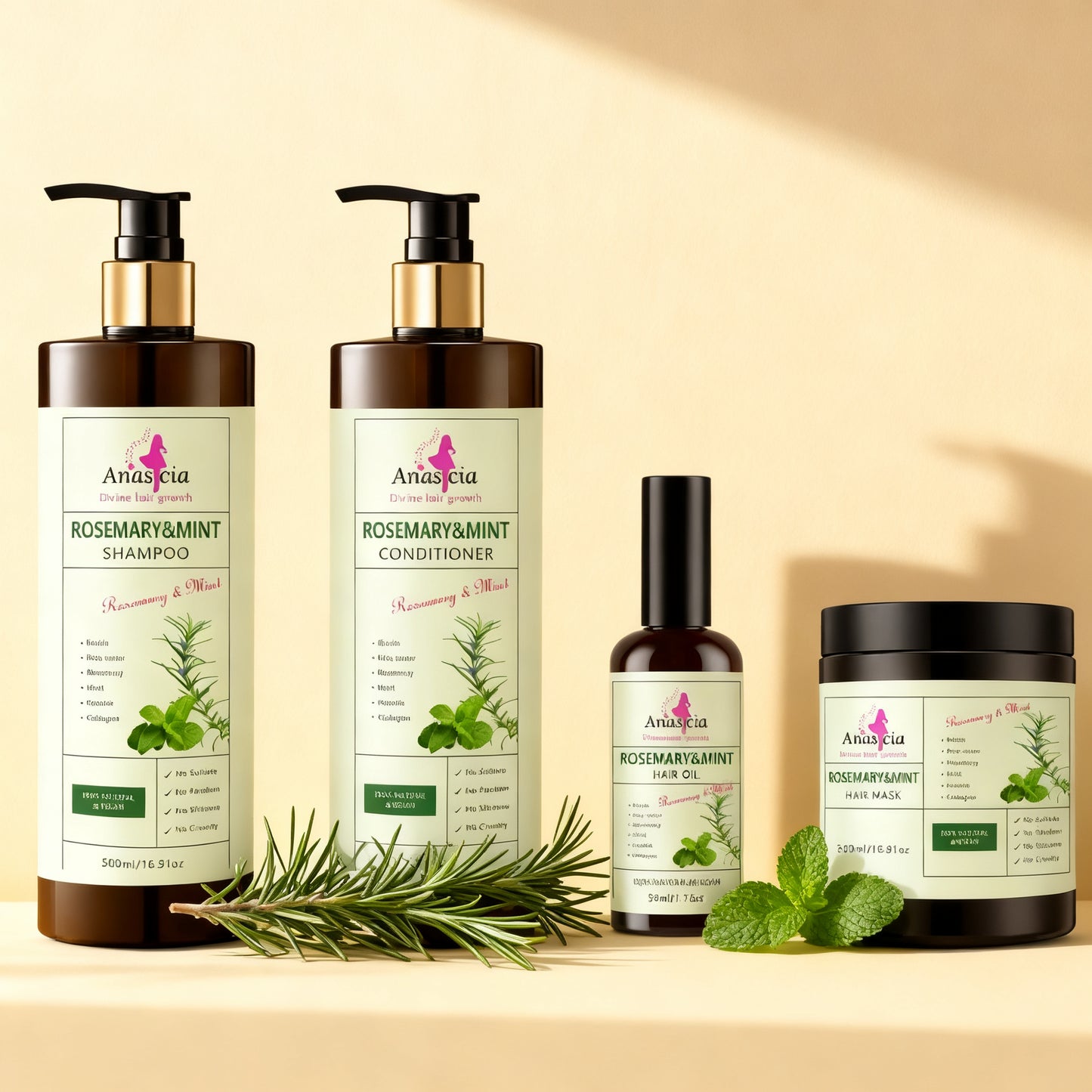 Anastacia Rosemary & Mint Hair Set