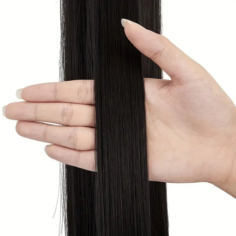 Straight Wrap-Around Ponytail — Brazilian Remy Human Hair