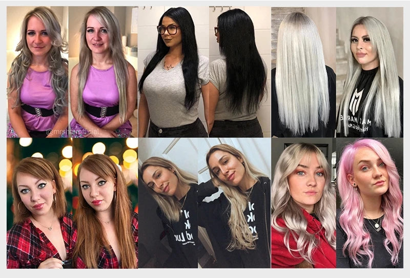 Nano Tip Human Hair Extensions – Ash & Bleach Blonde Balayage, 16–20″, 30g (50 Strands)