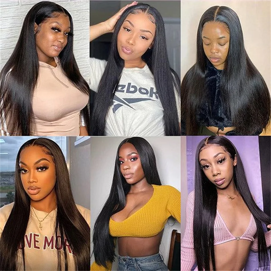 V-Part Bone Straight Wig — Full Machine Made, 180% Density