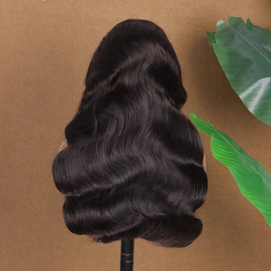 Body Wave Double Drawn Human Hair Wigs 4x4 13x4 HD Lace Closure Frontal Wig Preplucked Lace Wigs Vietnamese 100% Raw Virgin Hair