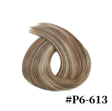 Nano Ring Hair Extensions 100% Human Hair Straight Weft Pre-tipped Strands For Easy DIY Hair Extension Application