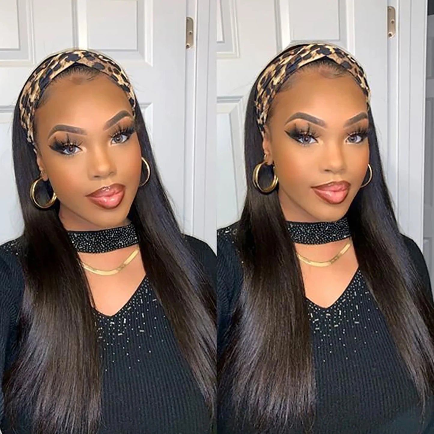 Straight Headband Wig — Brazilian Hair, 180% Density
