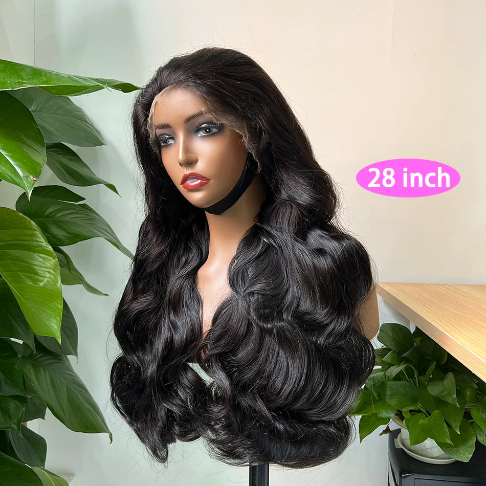 Body Wave Super Double Drawn Human Hair Wigs 4x4 HD Closure 13x4 HD Lace Frontal Wig 200 250% Density Vietnamese Raw Virgin Hair