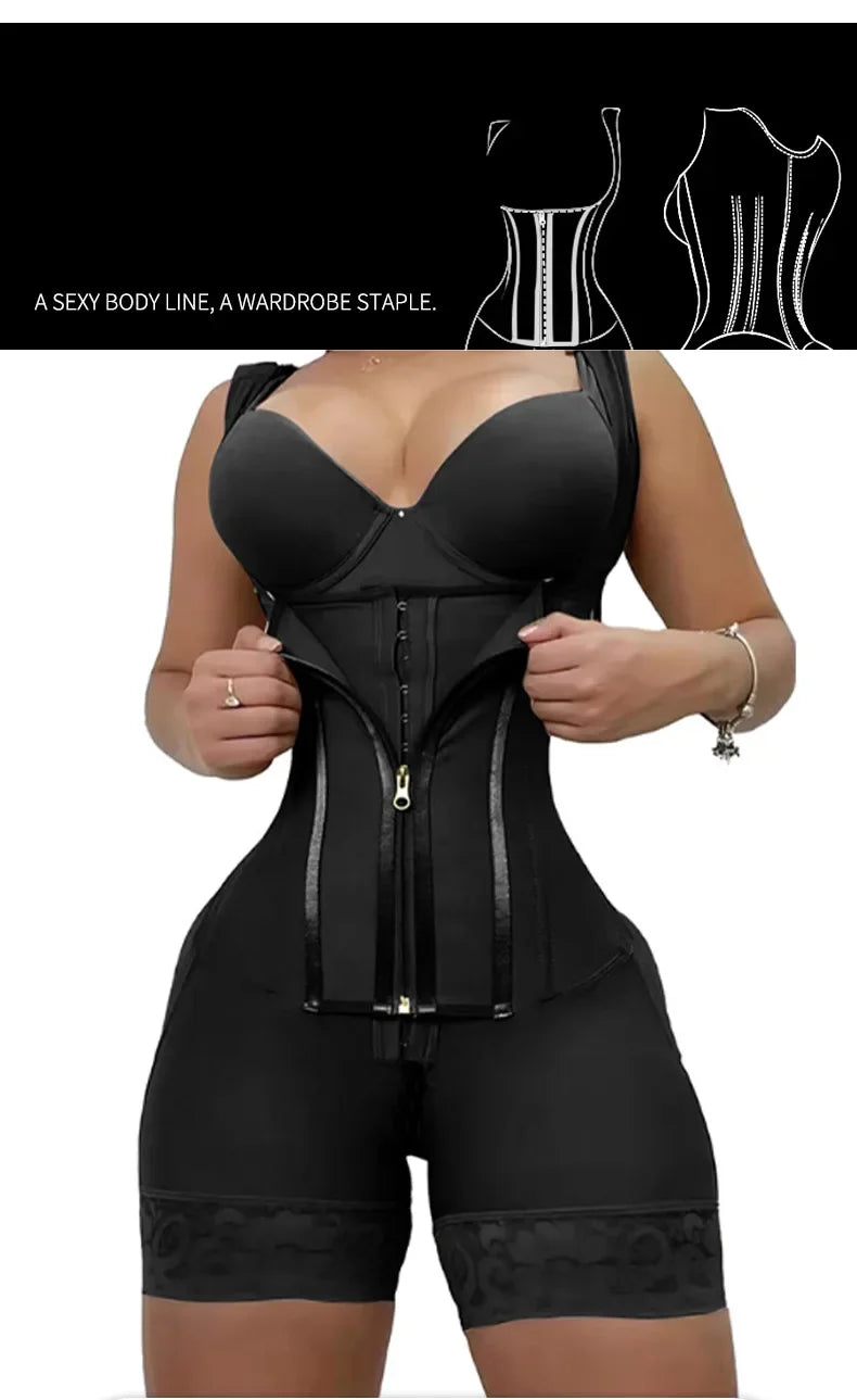 Colombian Faja Bodysuit — 9-Bone High Compression