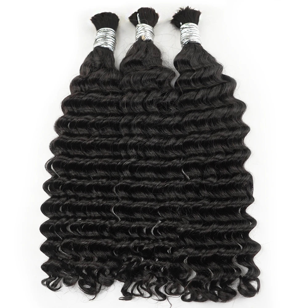 Indian Water Wave Human Braiding Hair