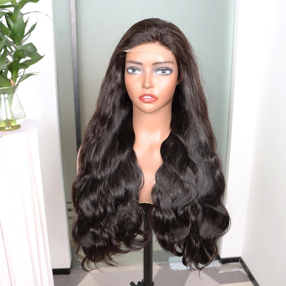 Body Wave Super Double Drawn Human Hair Wigs 4x4 HD Closure 13x4 HD Lace Frontal Wig 200 250% Density Vietnamese Raw Virgin Hair