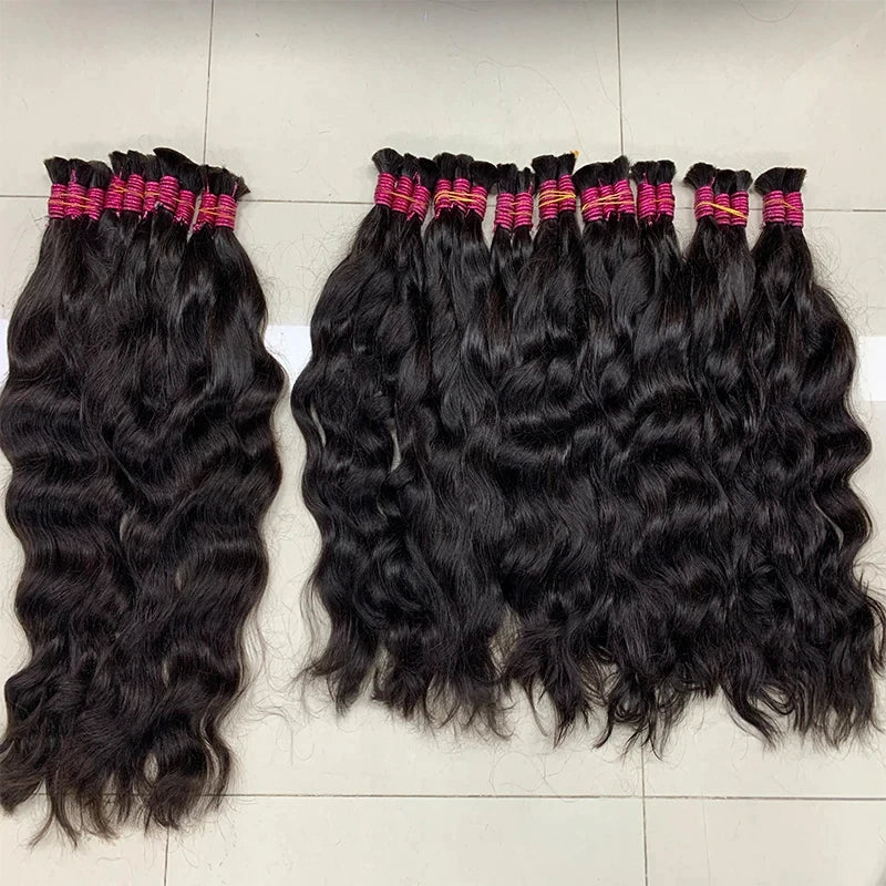 Vietnamese Curly Human Hair Bulk, 100% Virgin Human Hair for Braiding