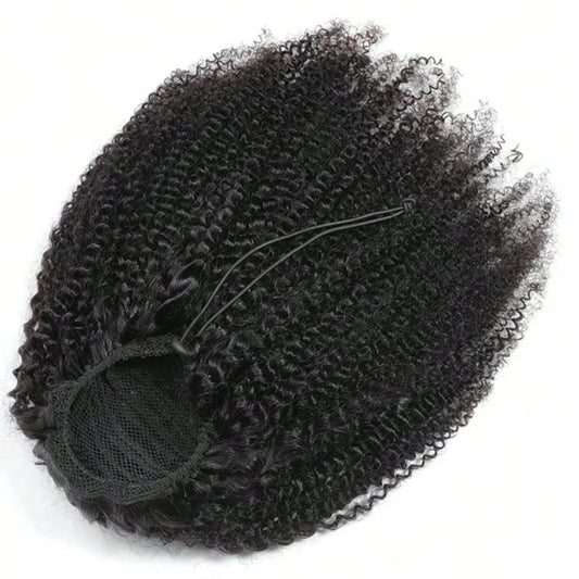 Afro Kinky Curly Ponytail — Mongolian Remy Human Hair