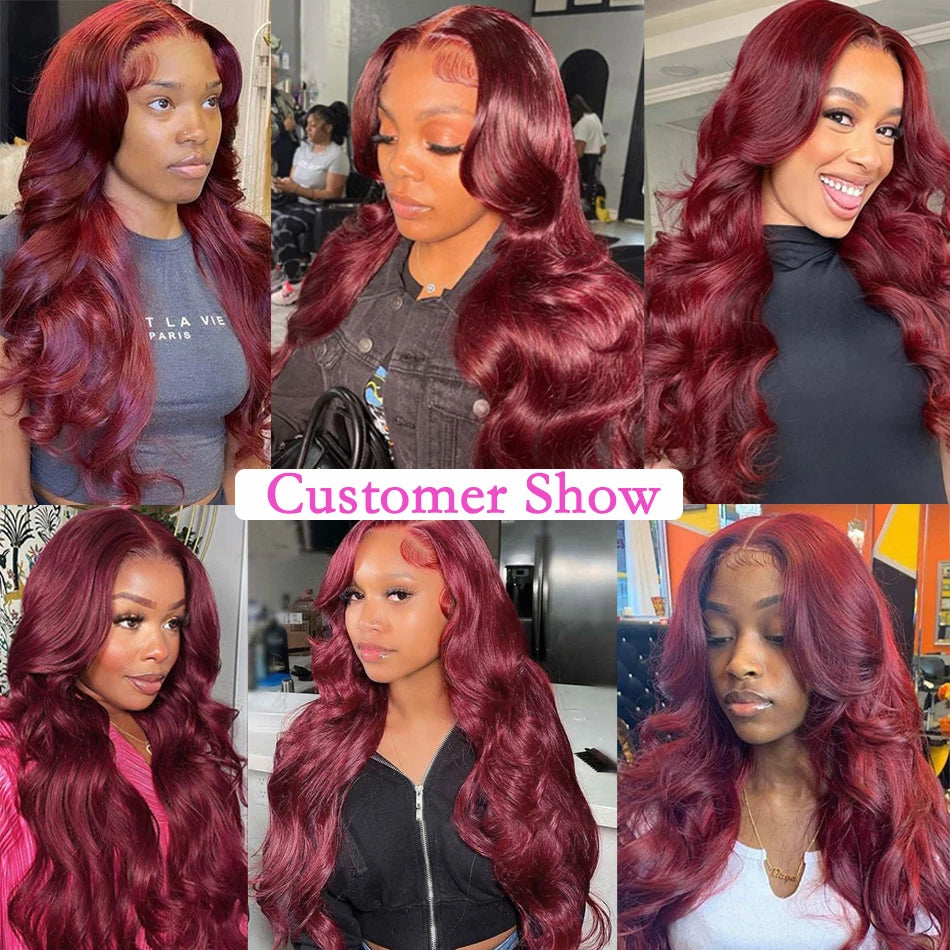 Burgundy #99j Color Body Wave Human Hair Bundles 16-30Inch 100% Vietnamese Raw Virgin Wavy Human Hair Weave Extensions For Women