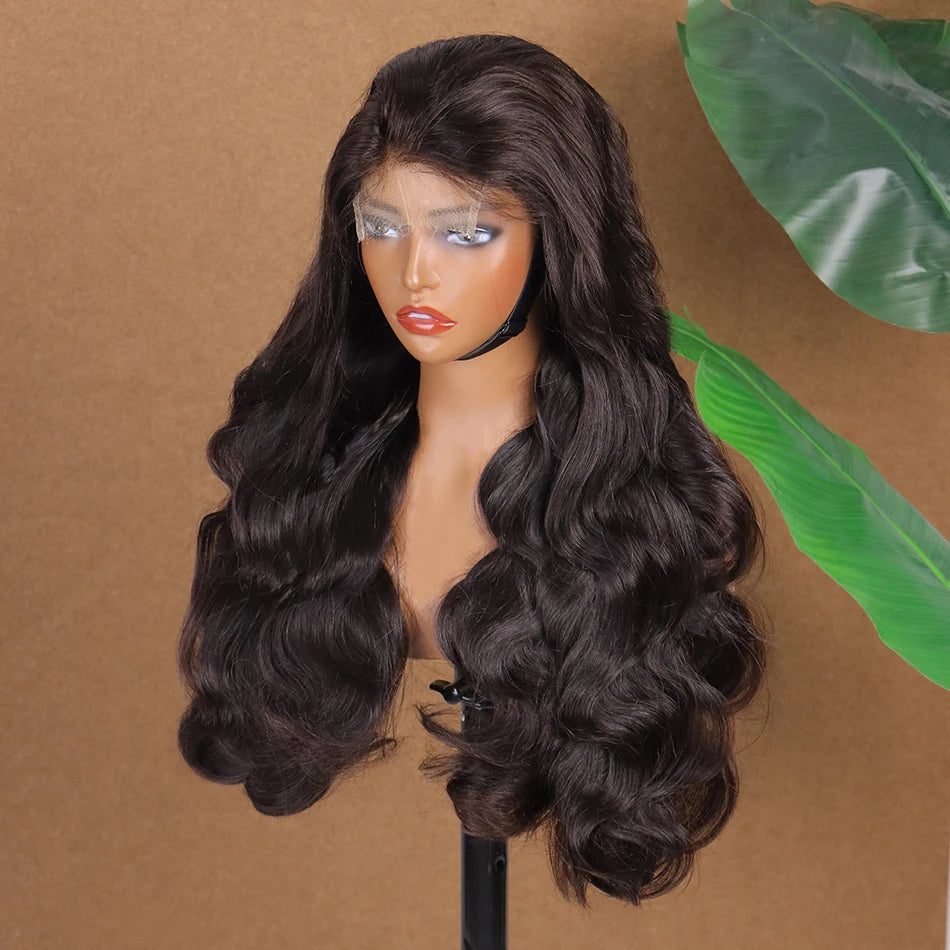 Body Wave Double Drawn Human Hair Wigs 4x4 13x4 HD Lace Closure Frontal Wig Preplucked Lace Wigs Vietnamese 100% Raw Virgin Hair