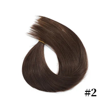 Nano Ring Hair Extensions 100% Human Hair Straight Weft Pre-tipped Strands For Easy DIY Hair Extension Application