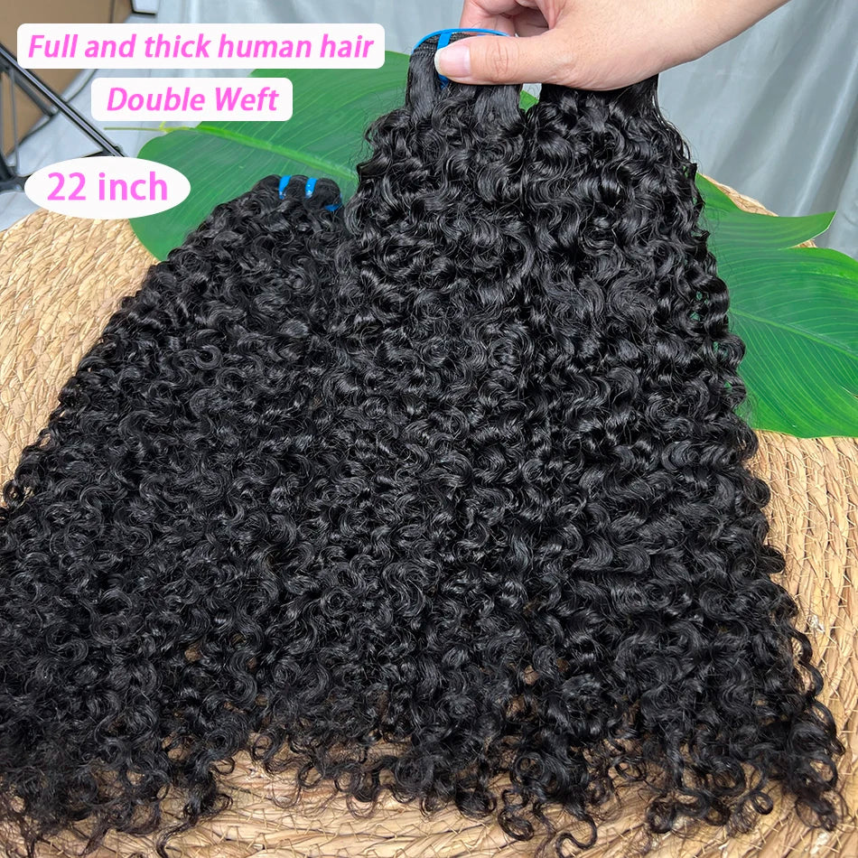 18A Burmese Curly Human Hair Bundles With 5x5 HD Lace Closure Invisible Melted All Color Skins #1B Color Hair Weave Extensions