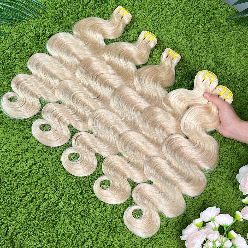 #60 Color Body Wave Human Hair Bundles 100 Grams 18-30 Inch 1/2/3/4 Pcs 100% Raw Virgin Vietnamese Human Hair Weave Extensions