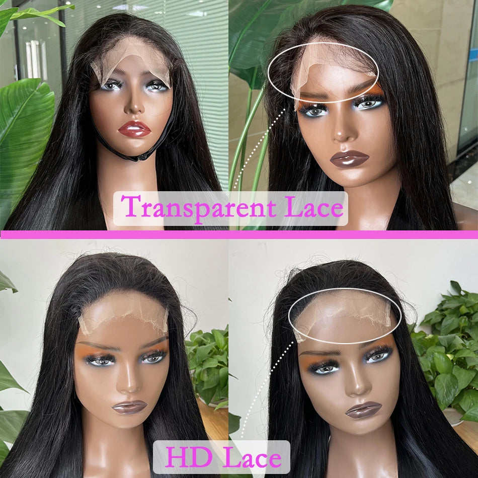 Body Wave 5x5 Hd Lace Closure Wig Human Hair Preplucked Transparent Lace 200 Density Natural Black Color Raw Virgin Hair Wigs