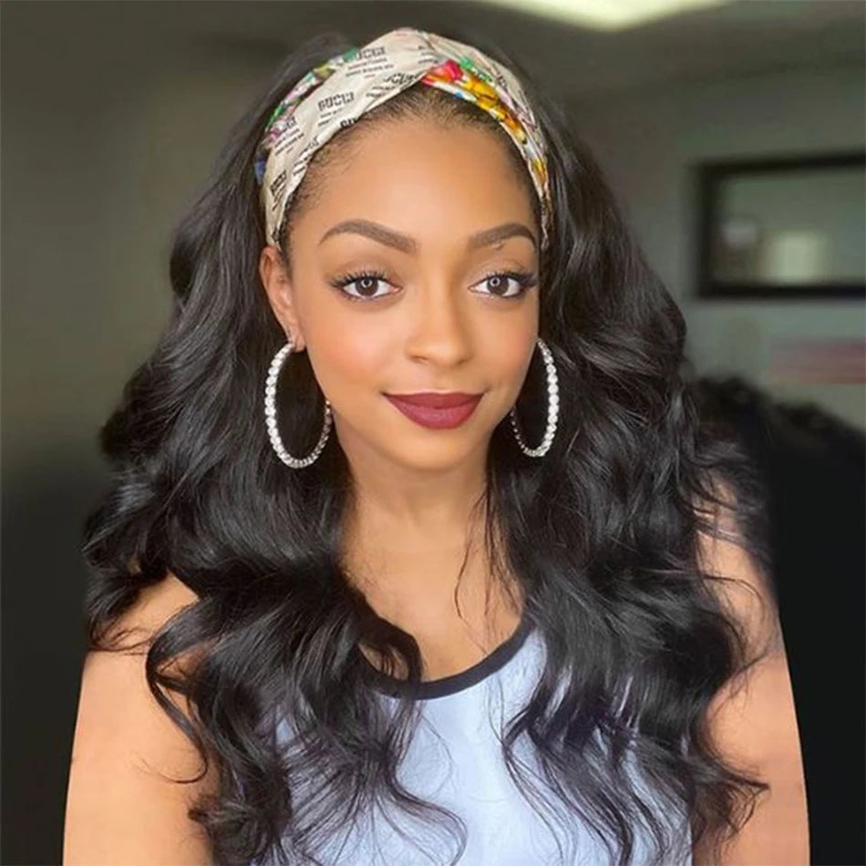 Body Wave Headband Wig — 30 Inch, 180% Density Remy Hair