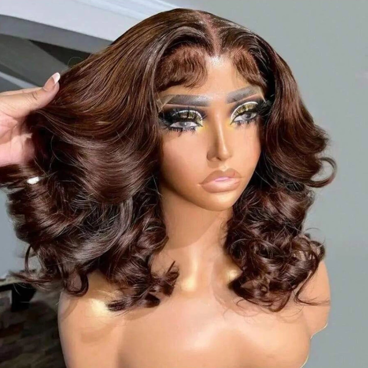 P4/27 Highlight Body Wave Bob Wig — 13x4 Lace Front, 250% Density