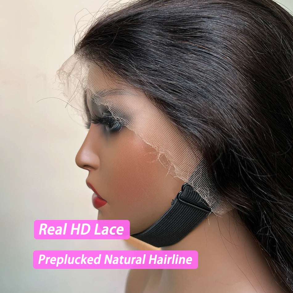 Body Wave Super Double Drawn Human Hair Wigs 4x4 HD Closure 13x4 HD Lace Frontal Wig 200 250% Density Vietnamese Raw Virgin Hair