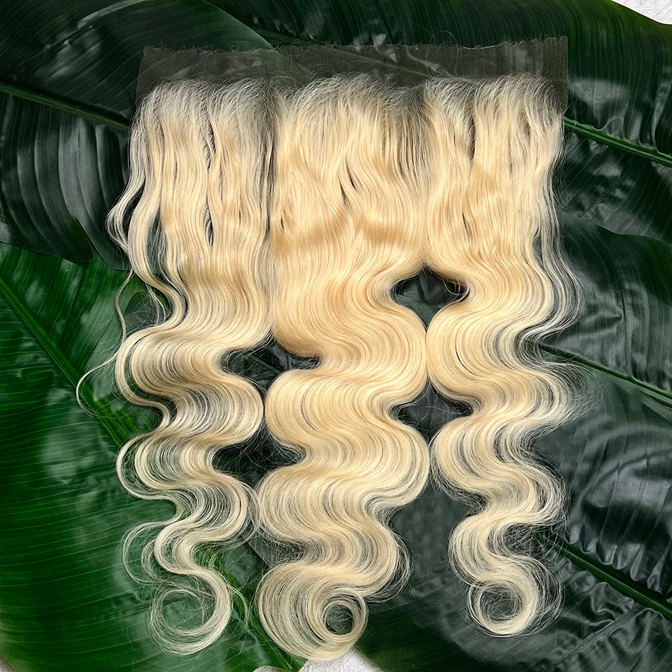 #613 Color Blonde 13x6 HD Lace Frontal Body Wave Real Human Hair
