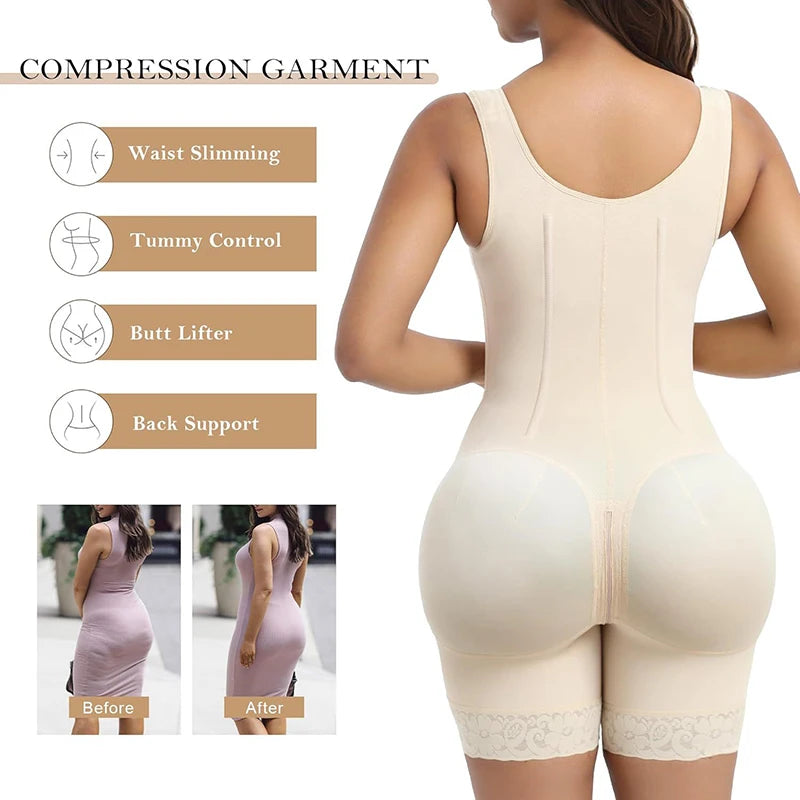 Faja Colombiana Bodysuit — Butt Lift & Tummy Control