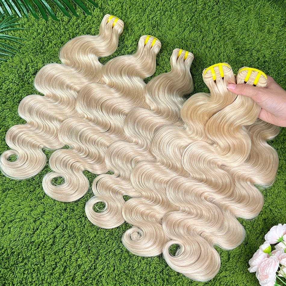 #60 Color Body Wave Human Hair Bundles 100 Grams 18-30 Inch 1/2/3/4 Pcs 100% Raw Virgin Vietnamese Human Hair Weave Extensions