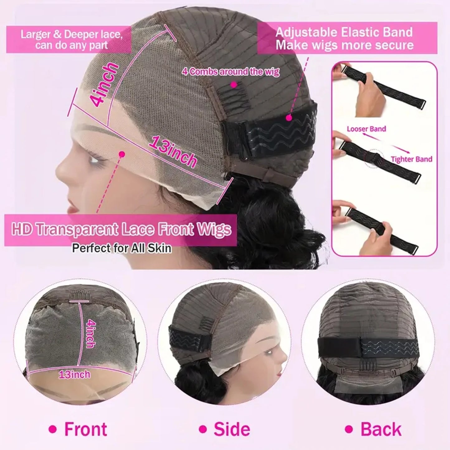 Brazilian Body Wave Bob Wig — Pre-Plucked, 13x4 Lace Front