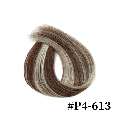 Nano Ring Hair Extensions 100% Human Hair Straight Weft Pre-tipped Strands For Easy DIY Hair Extension Application