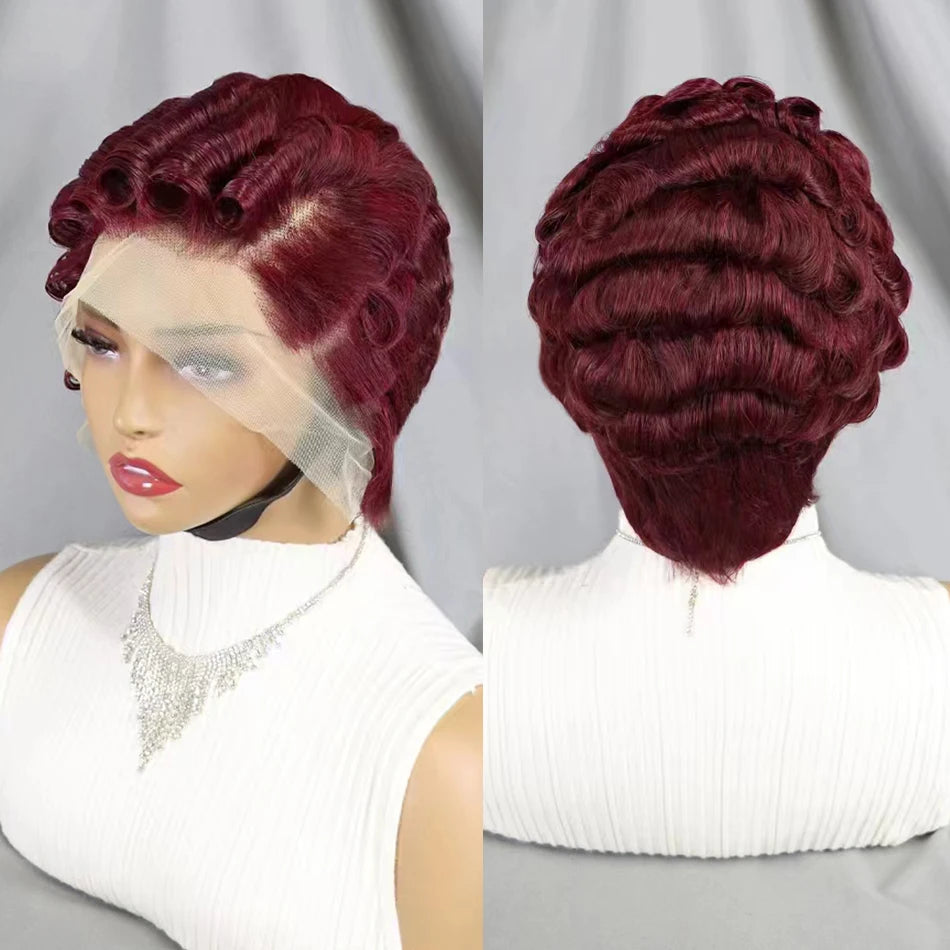 Loose Wave Pixie Bob Wig — Pre-Plucked, 13x4 Lace Front
