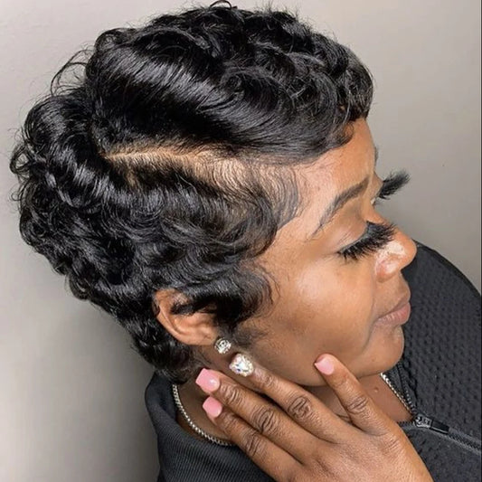 Chocolate Brown Deep Wave Bob Wig — 13x4 Lace Front