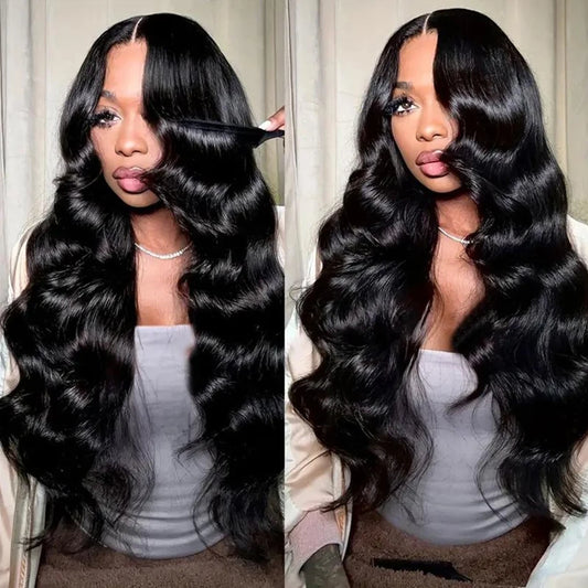 Body Wave 13x4 Lace Front Wig — Natural Black, 22–24 Inch