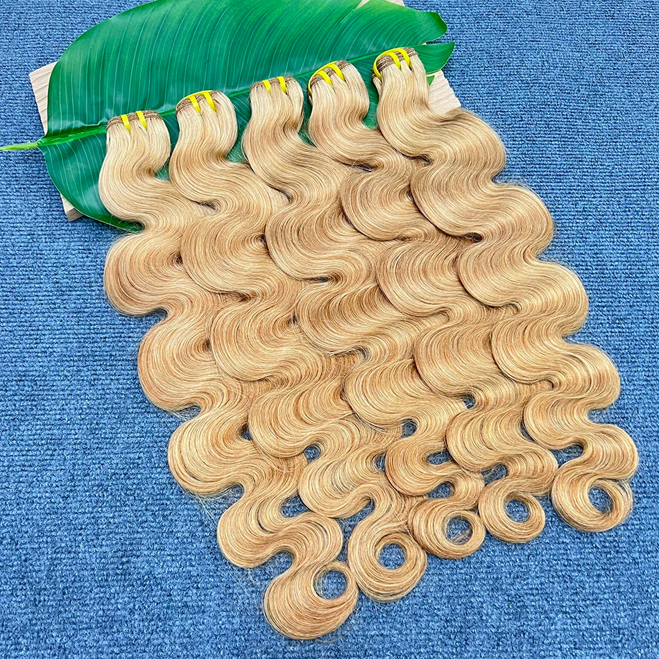 #27 Color Human Hair Body Wave Bundles 16-30 Inches Vietnamese 100% Virgin Human Hair Extensions Weaving 1/2/3/4 PCS For Women
