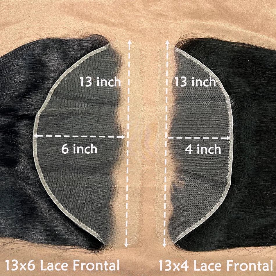 Body Wave 13x6 HD Lace Frontal Human Hair Pre-Plucked #1B Natural Black Color Melt Skin Invisible HD Lace Closure For Women