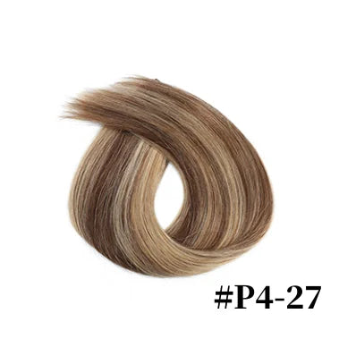 Nano Ring Hair Extensions 100% Human Hair Straight Weft Pre-tipped Strands For Easy DIY Hair Extension Application