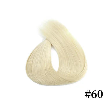 Nano Ring Hair Extensions 100% Human Hair Straight Weft Pre-tipped Strands For Easy DIY Hair Extension Application