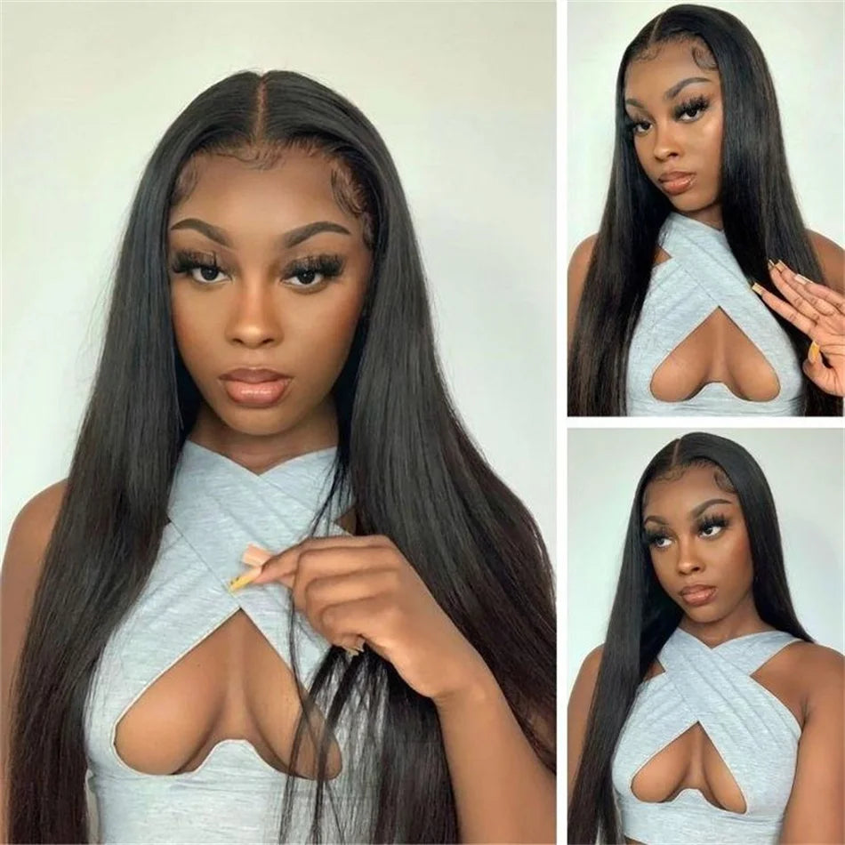 V-Part Straight Wig — Peruvian Remy Hair, 18–32 Inch