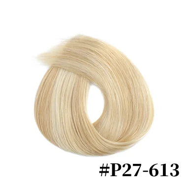 Nano Ring Hair Extensions 100% Human Hair Straight Weft Pre-tipped Strands For Easy DIY Hair Extension Application