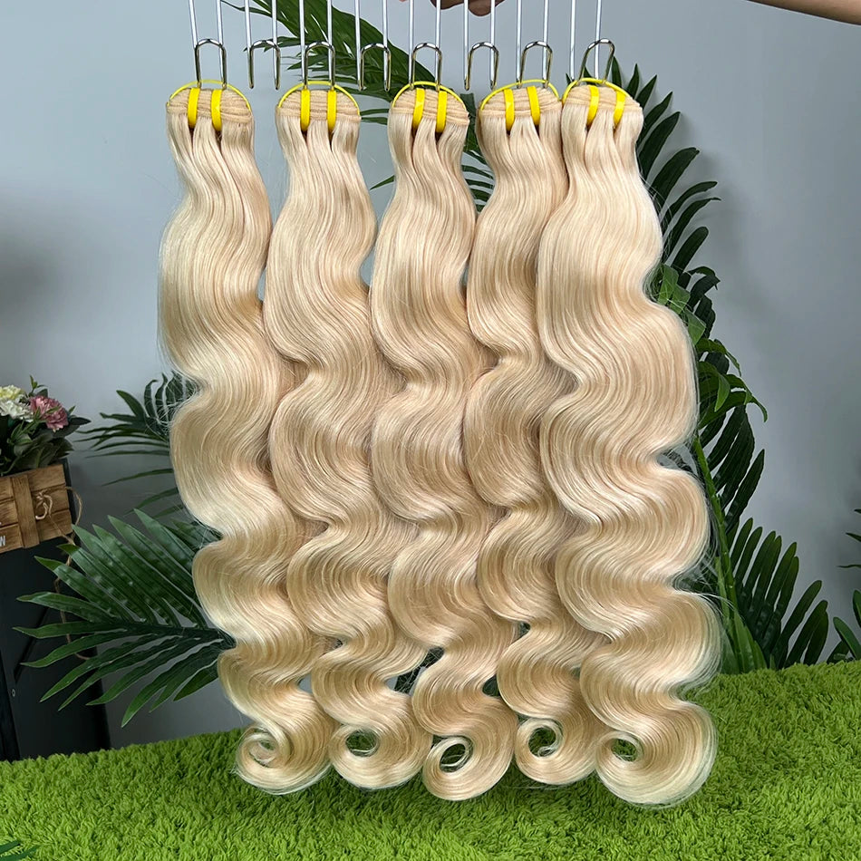 #60 Color Body Wave Human Hair Bundles 100 Grams 18-30 Inch 1/2/3/4 Pcs 100% Raw Virgin Vietnamese Human Hair Weave Extensions