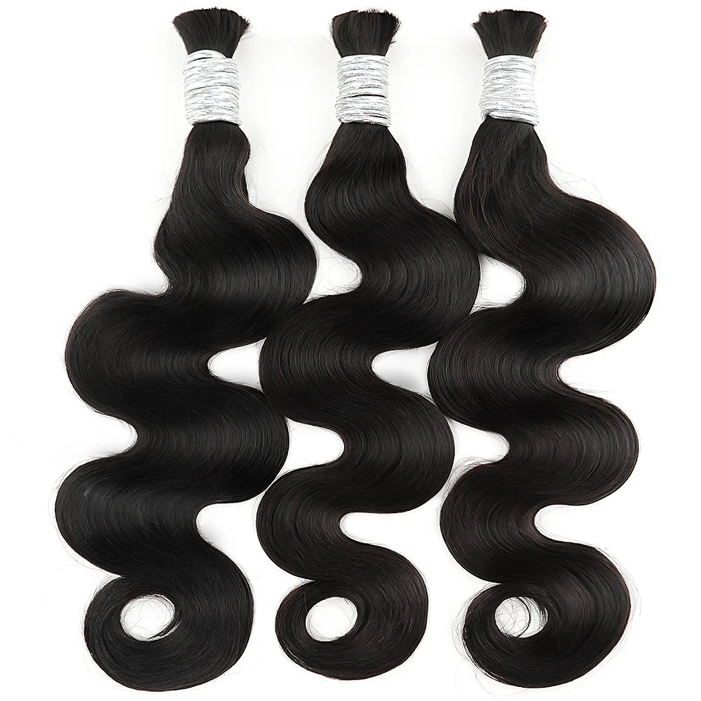 Indian Water Wave Human Braiding Hair