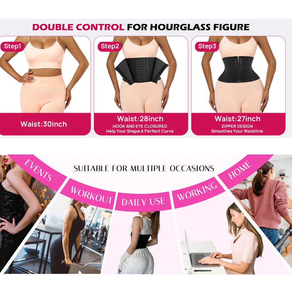Waist Trainer Cincher Corset — Tummy Control, Workout-Ready
