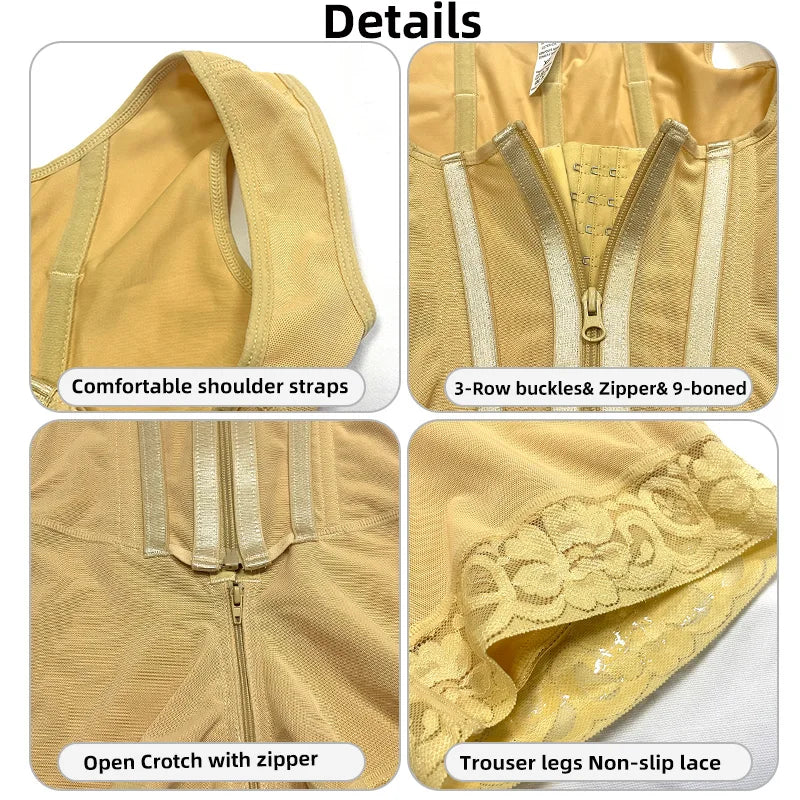 Colombian Faja Bodysuit — 9-Bone High Compression