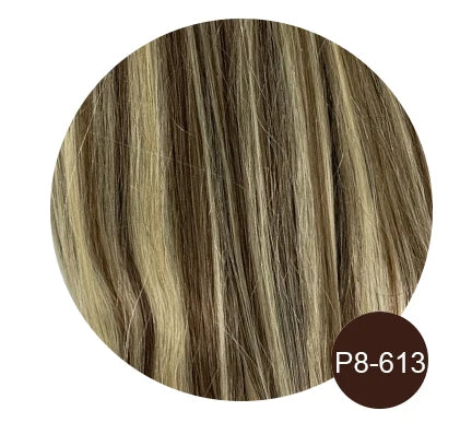 Nano Ring Hair Extensions 100% Human Hair Straight Weft Pre-tipped Strands For Easy DIY Hair Extension Application