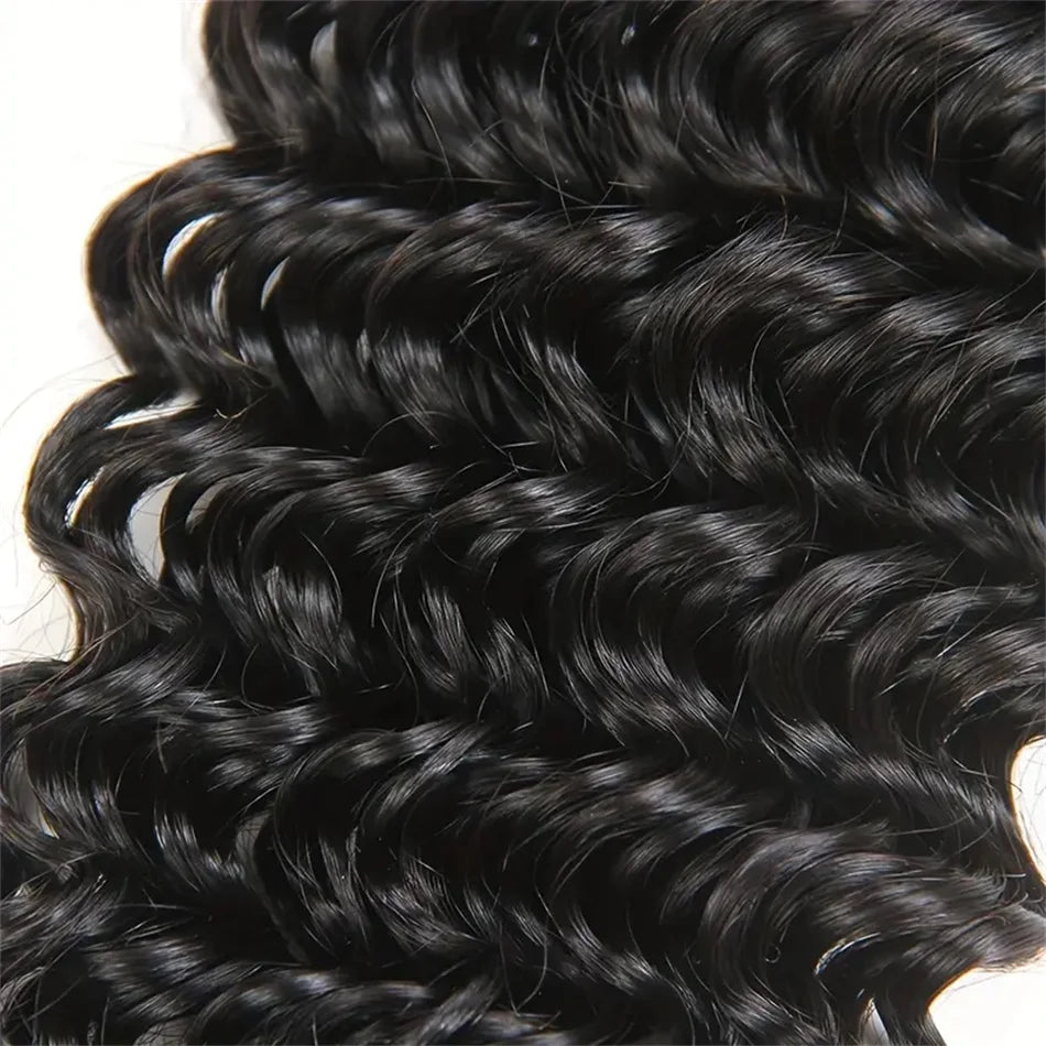 Deep Wave Brazilian Hair Bundles — Remy Human Hair, 28–30 Inch