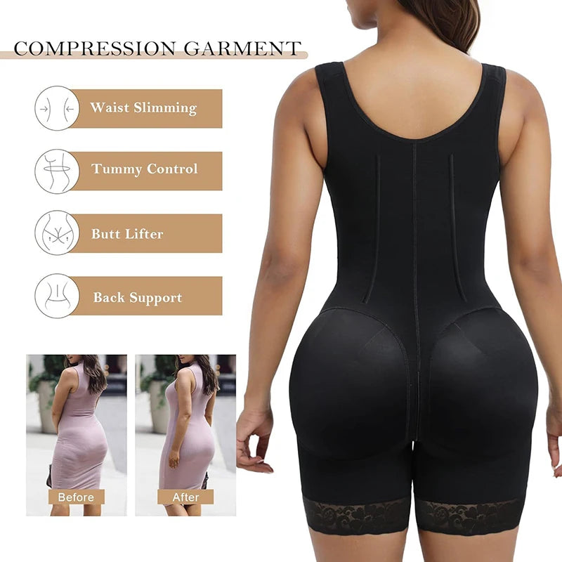 Faja Colombiana Bodysuit — Butt Lift & Tummy Control