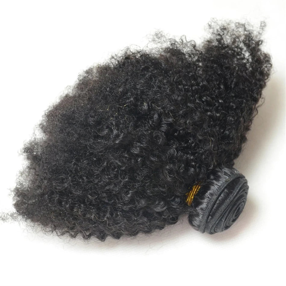 Raw Indian Afro Kinky Curly Hair Bundles — 100% Virgin Remy
