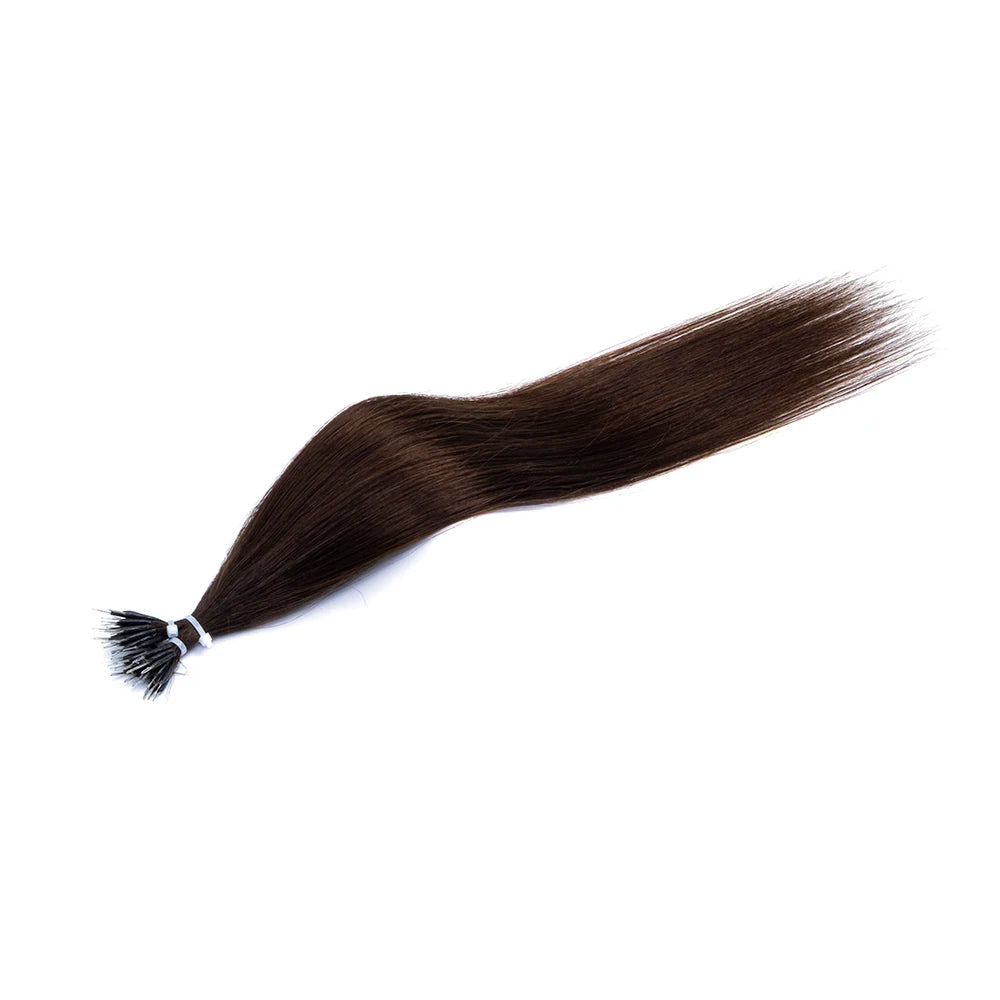 Nano Tip Human Hair Extensions – Ash & Bleach Blonde Balayage, 16–20″, 30g (50 Strands)