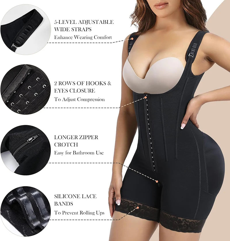 Faja Colombiana Bodysuit — Butt Lift & Tummy Control