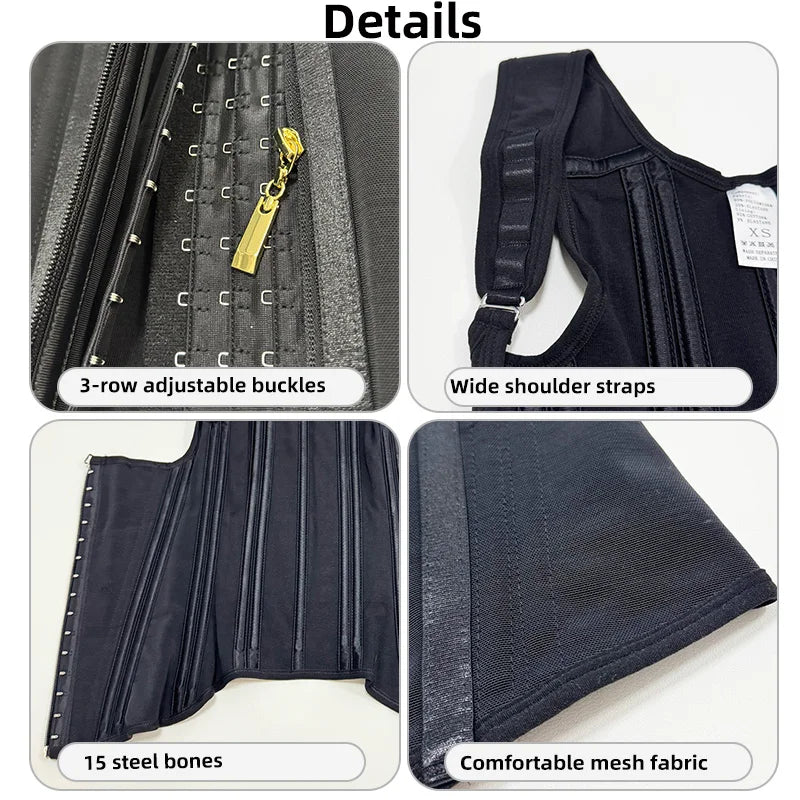 Vest Top Body Shaper — Double Compression Waist Trainer