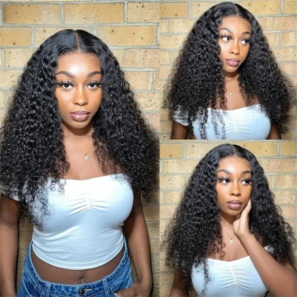 V-Part Water Wave Wig — Wet & Wavy, No Leave-Out, 32 Inch